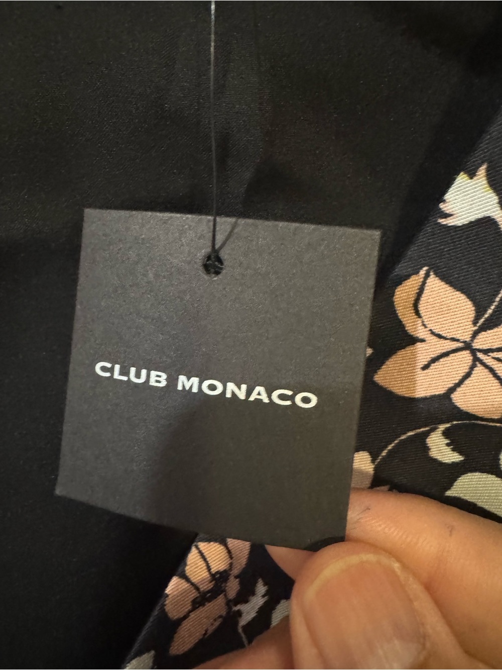 NWT Club Monaco Floral Waisted Balloon Sleeve Peplum Blouse Large - Picture 8 of 8